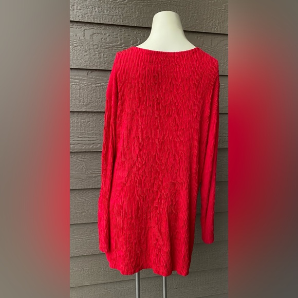 Vintage Timely Trends Red Women’s blouse top tunic Holiday Valentine Day size 16 - Picture 3 of 10